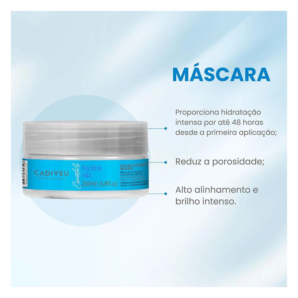 Máscara Condicionante Cadiveu Essentials Hydra Up 200ml