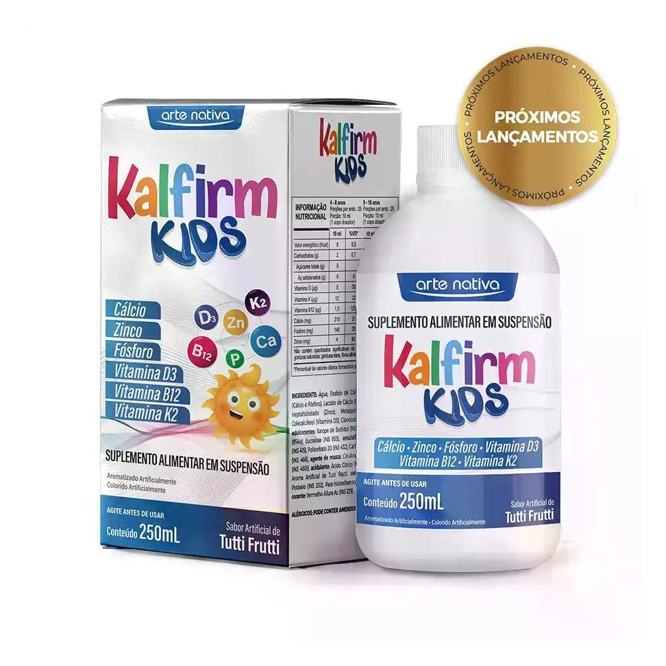 Kalfirm Kids 250Ml Suplemento Alimentar Infantil com Cálcio Arte Nativa