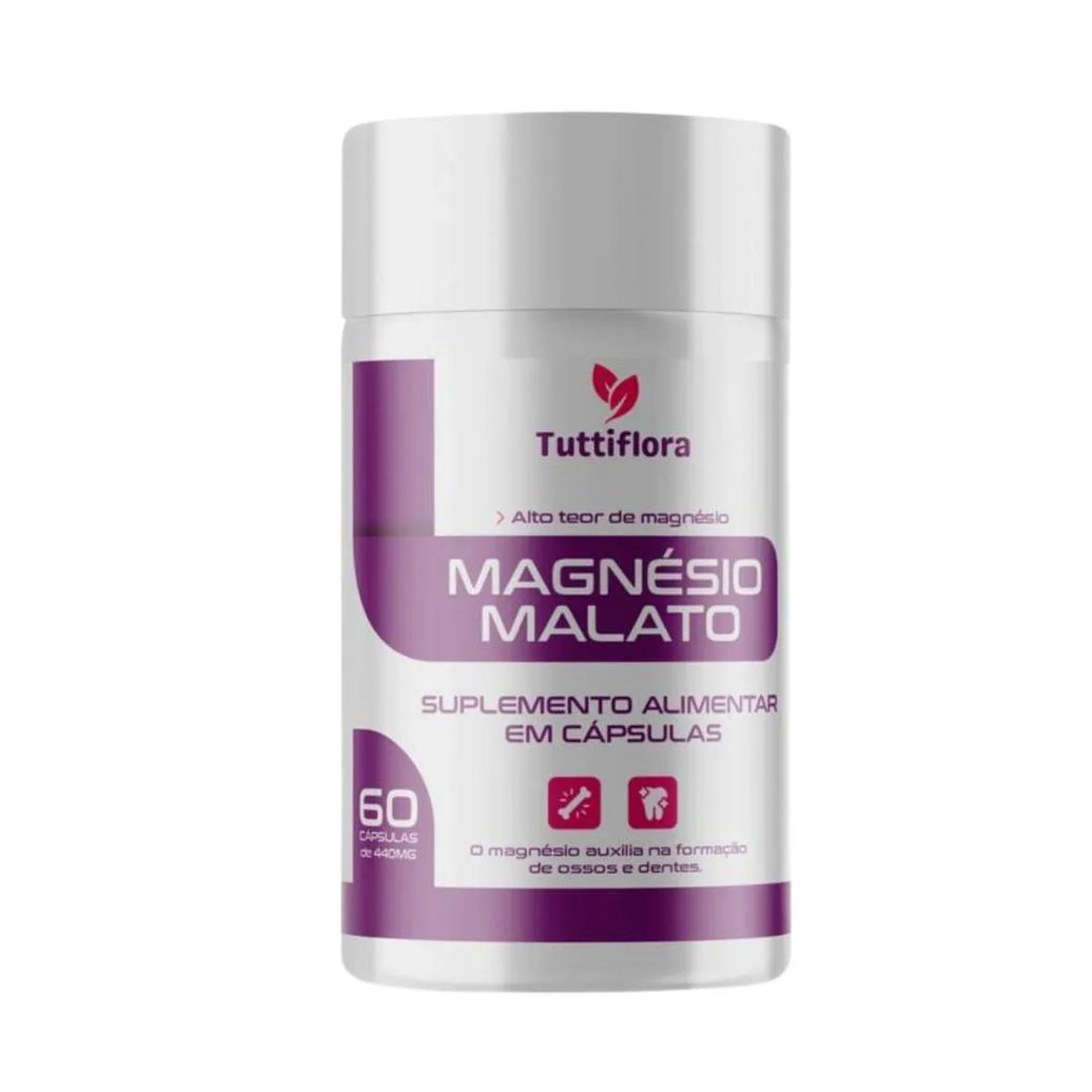 Magnésio Malato 60 Cápsulas Tuttiflora