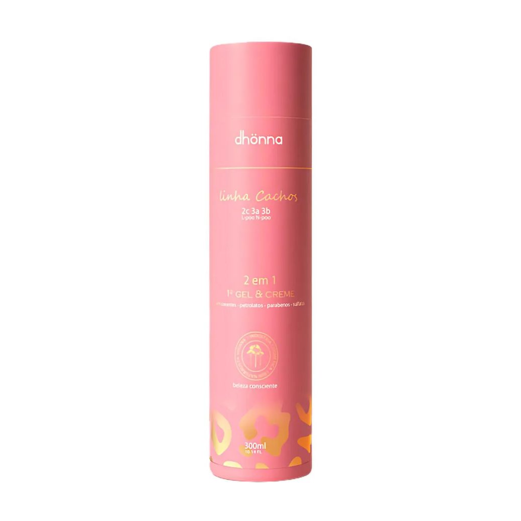 Gel e Creme Cachos 2 em 1 300Ml - Dhonna | Definição e Hidratação para Cachos Perfeitos
