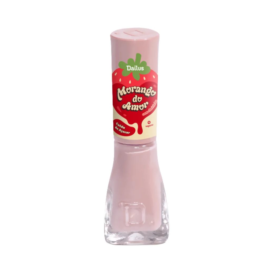 Esmalte Cremoso Dailus Morango do Amor 8ml – Calda de Açúcar