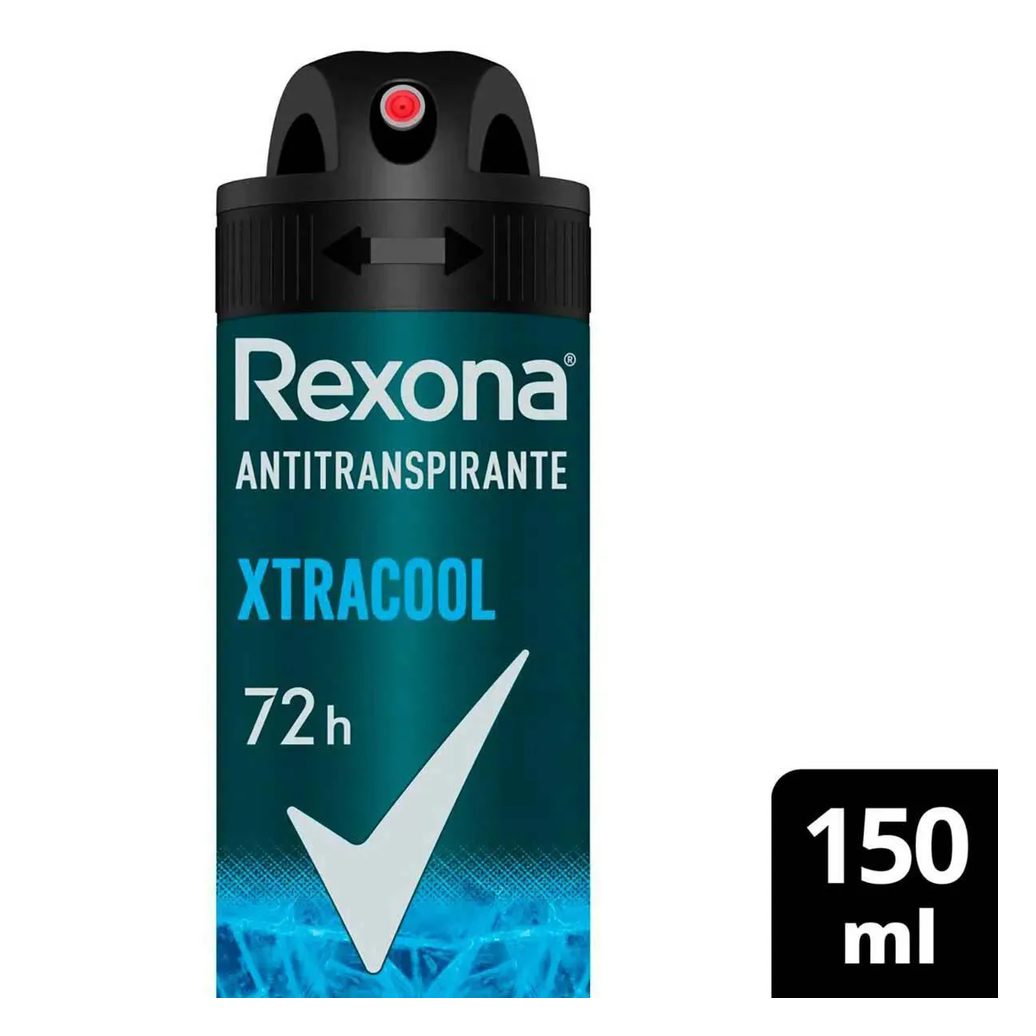 Desodorante Antitranspirante Aerosol Rexona Men Xtracool 72h 150ml