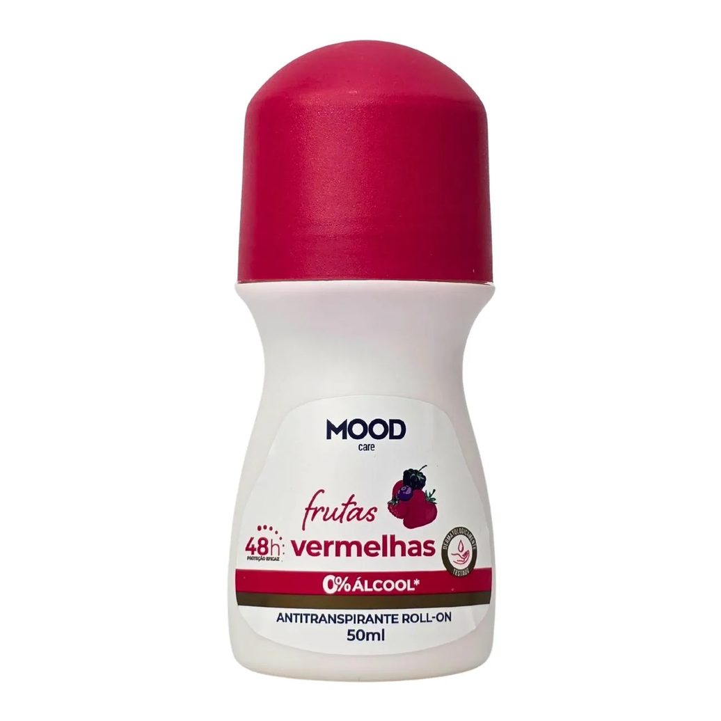 Desodorante Roll-On Antitranspirante Frutas Vermelhas Mood Care My Health 50Ml