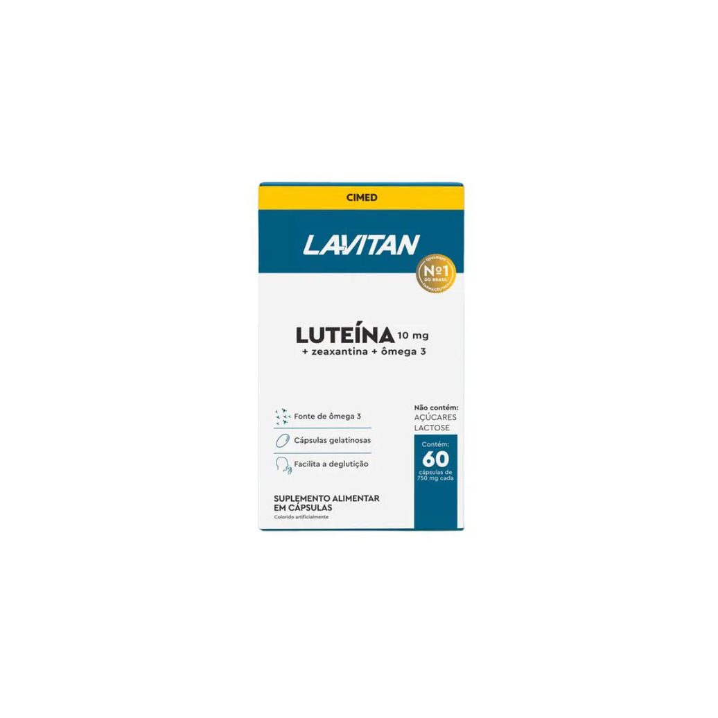Lavitan Luteína 10Mg +Zeaxantina +Ômega 3 - 60 Caps - Cimed