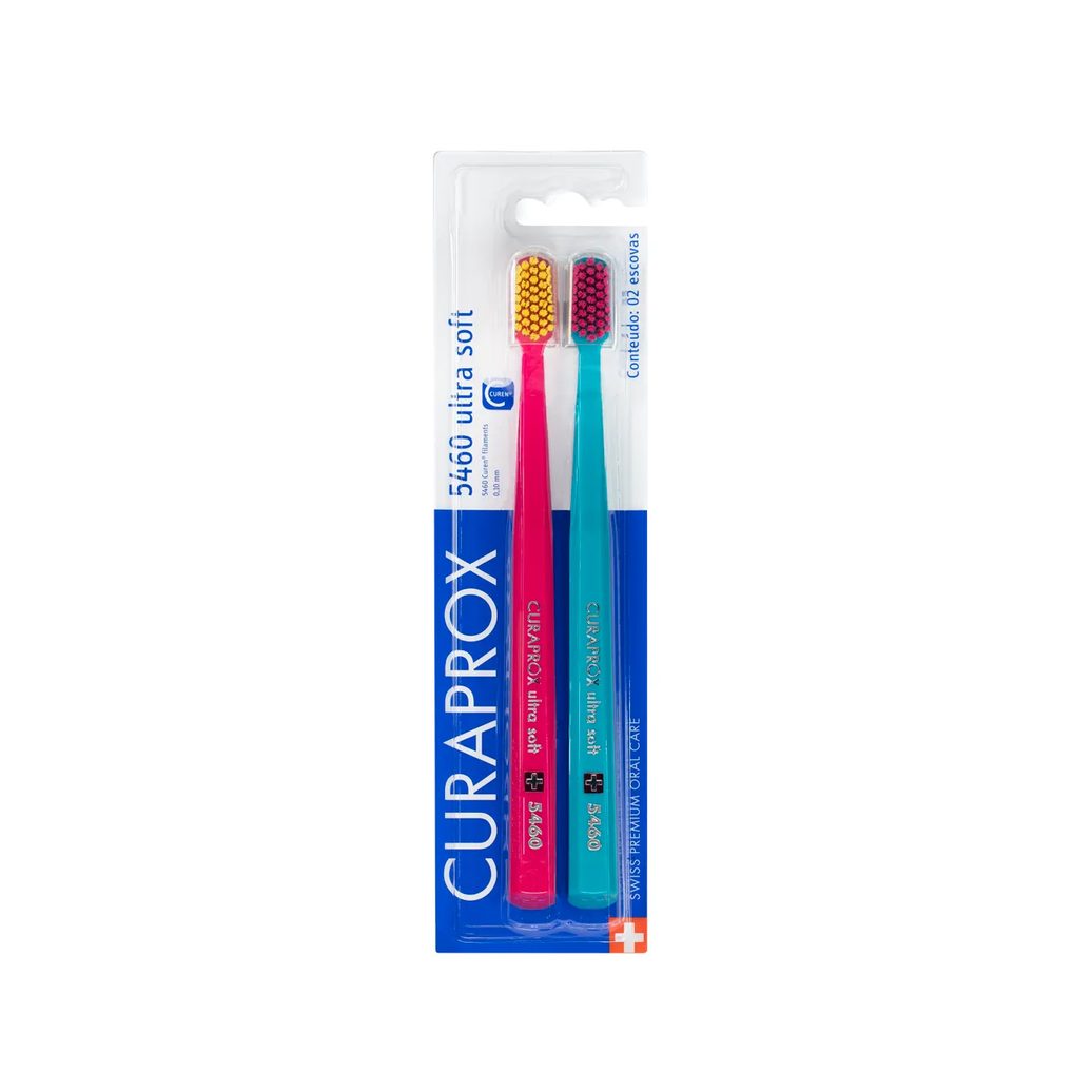 Escova de Dente Curaprox Ultra Soft 5460 Cores Sortidas 2 unidades