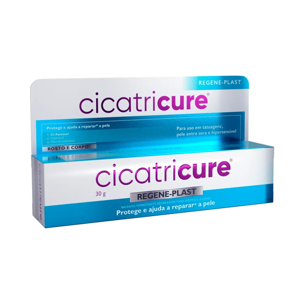 Creme Hidratante Reparador Rosto e Corpo Cicatricure Regeneplast Pantenol e Vitamina E 30g