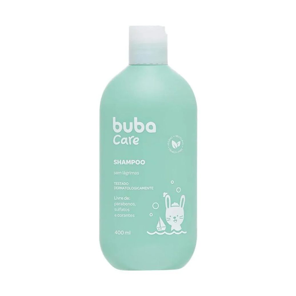Shampoo Infantil Bebe 400Ml Suave Vegano Natural Buba Care