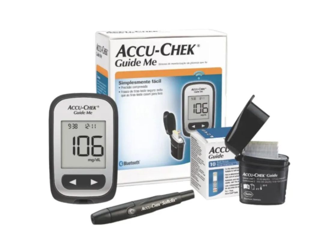 Kit Accu-chek Guide C 10ct Kit Completo Glicemia Diabetico