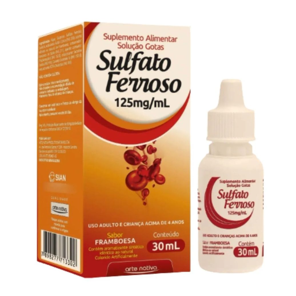 Sulfato Ferroso Gotas 30ml Arte Nativa Infantil