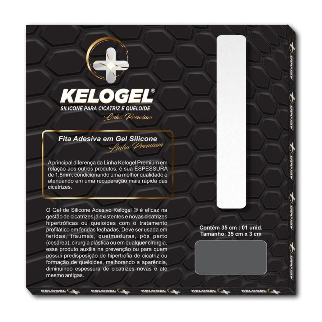 Kit 18 - 1 Areolar + 1 Fita 35Cm Kelogel Premium 1.8Mm