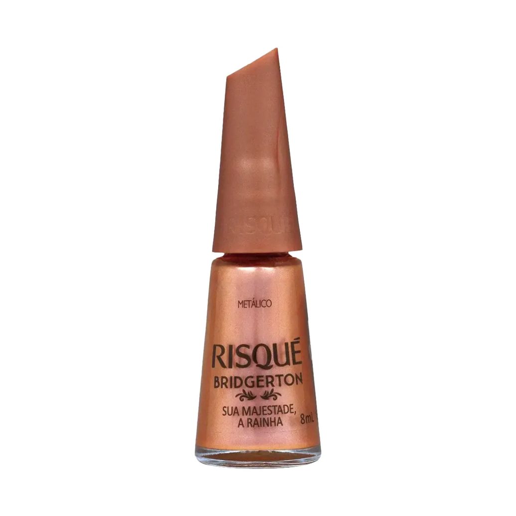 Esmalte Metálico Risqué Bridgerton 8ml - Sua Majestade, a Rainha