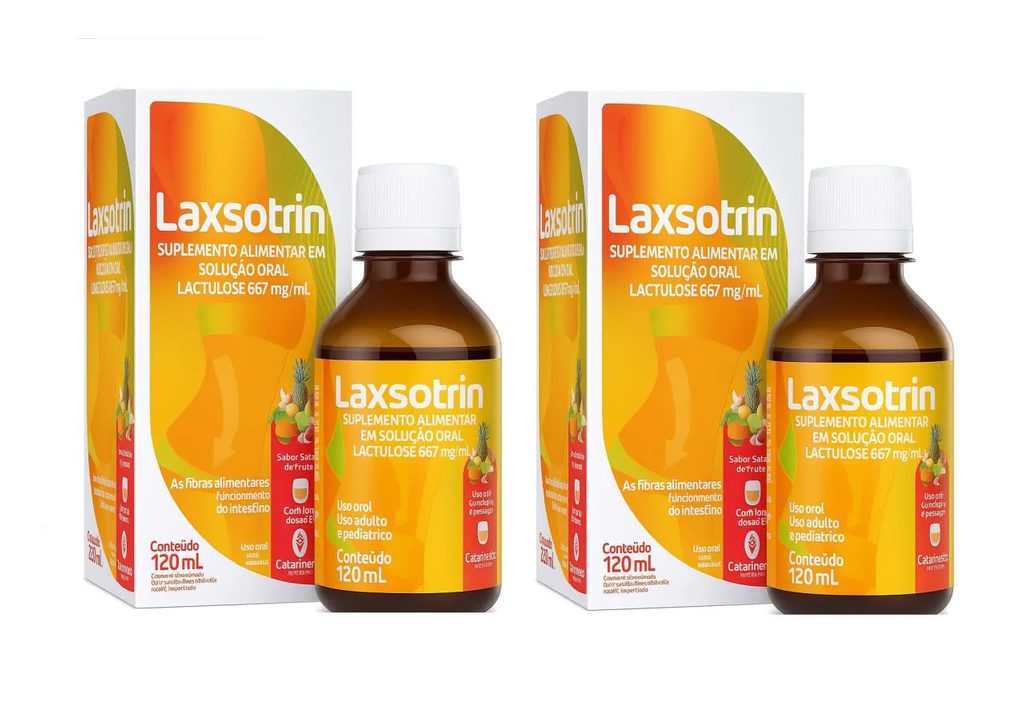 Kit 2 Laxsotrin Catarinense Lactulose Salada de Frutas 120Ml