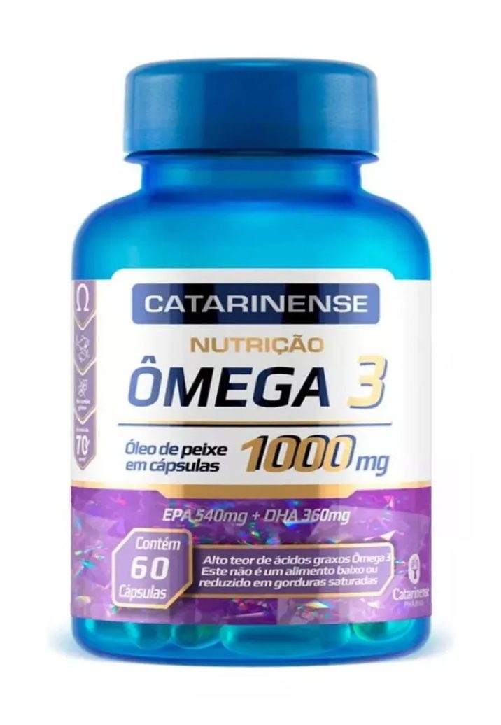 Suplemento Alimentar Catarinense Ômega 3 Nutrição 60Cps
