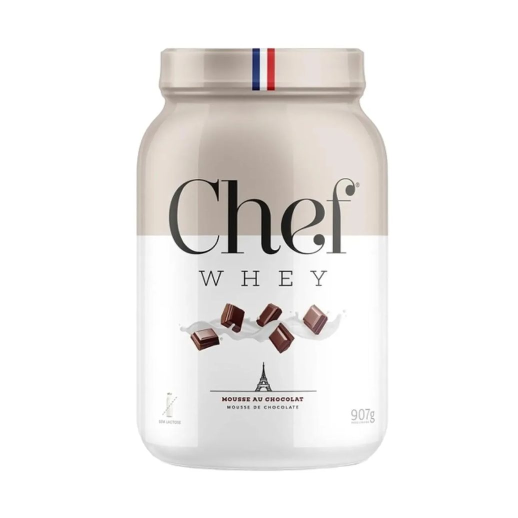 Chef Whey Zero Lactose - 900G Morango C Chantilly