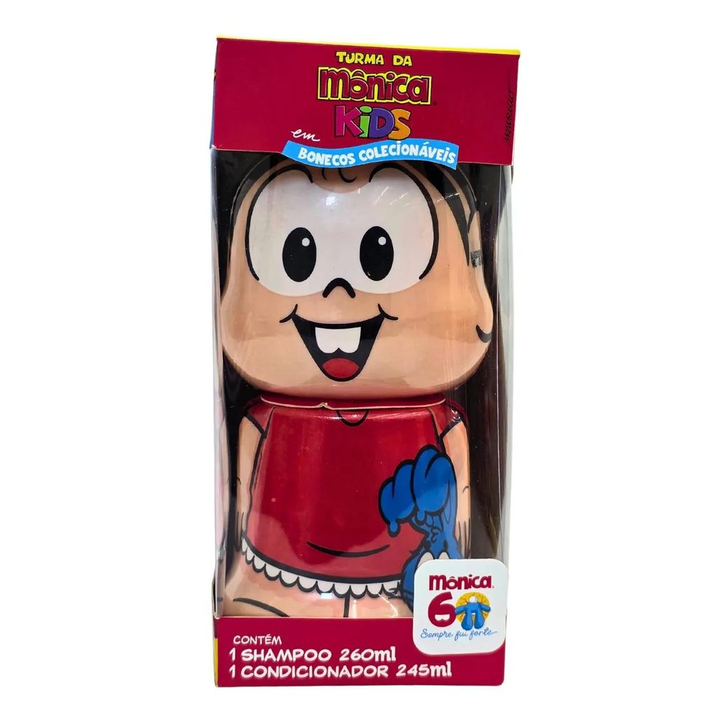 Shampoo 260Ml + Condicionador 245Ml Mônica Turma da Mônica Kids em Bonecos Colecionáveis Cia. da Natureza
