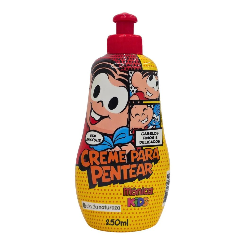 Creme para Pentear Cabelos Finos e Delicados Mônica Kids Cia. da Natureza 250Ml
