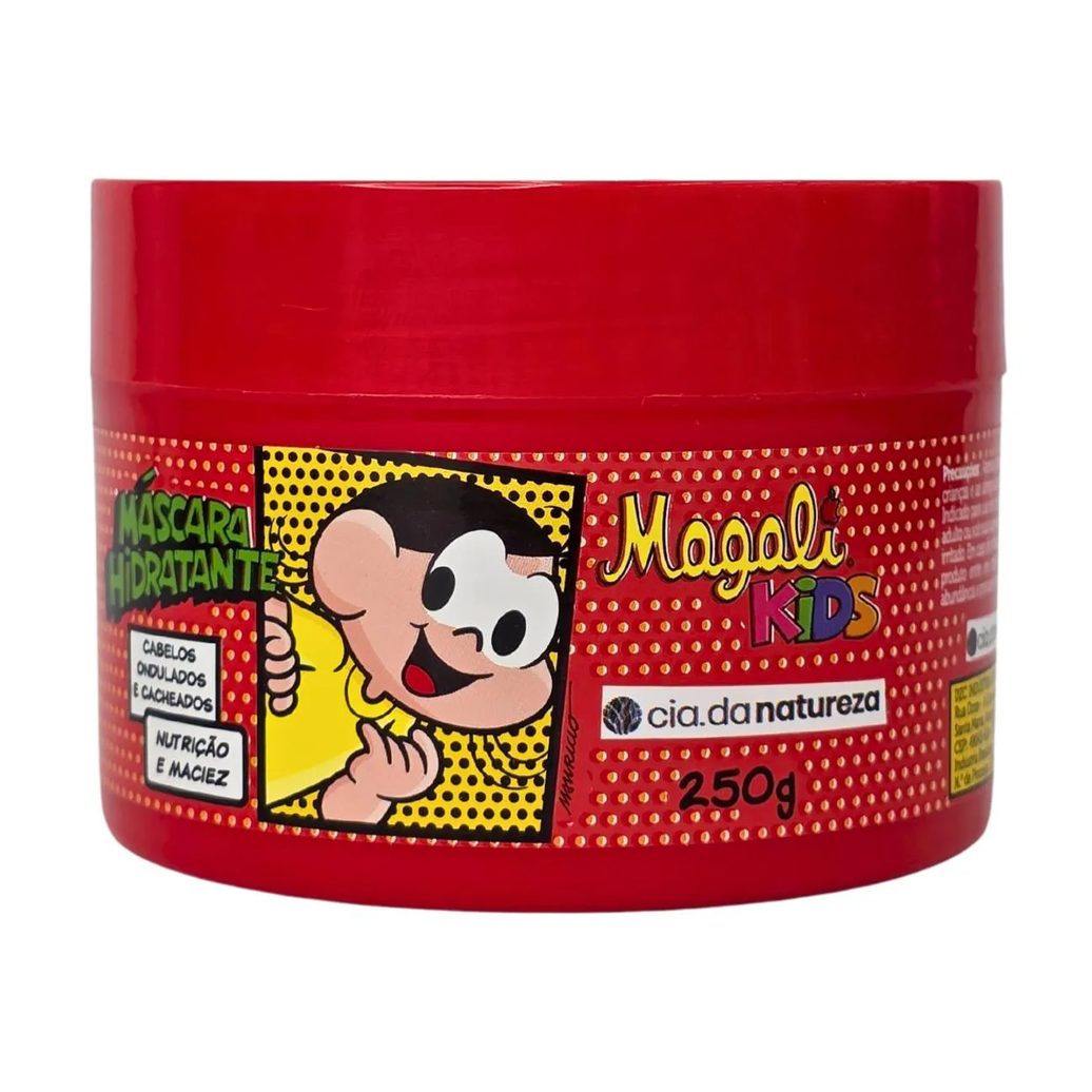Máscara Hidratante Cabelos Ondulados e Cacheados Magali Kids Cia. da Natureza 250G