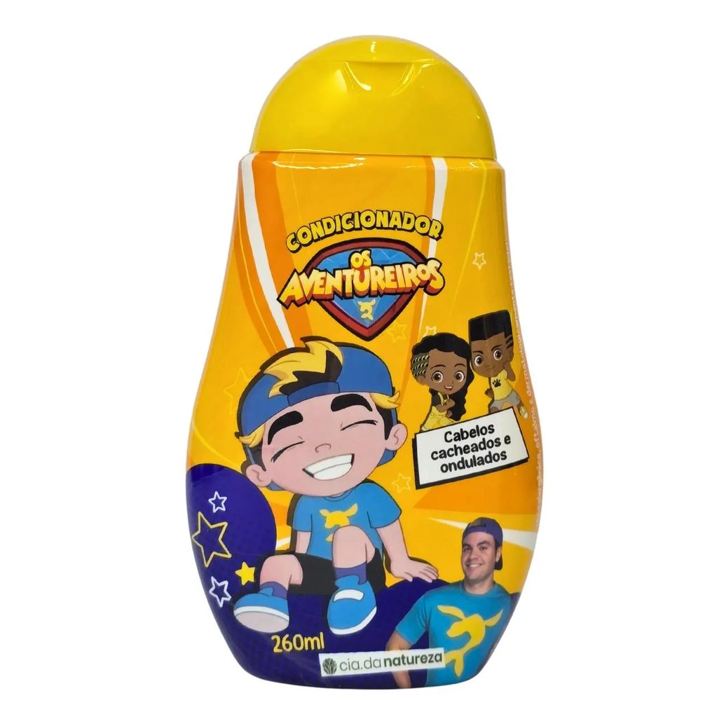 Condicionador Cabelos Cacheados e Ondulados os Aventureiros Luccas Neto Cia. da Natureza 260Ml