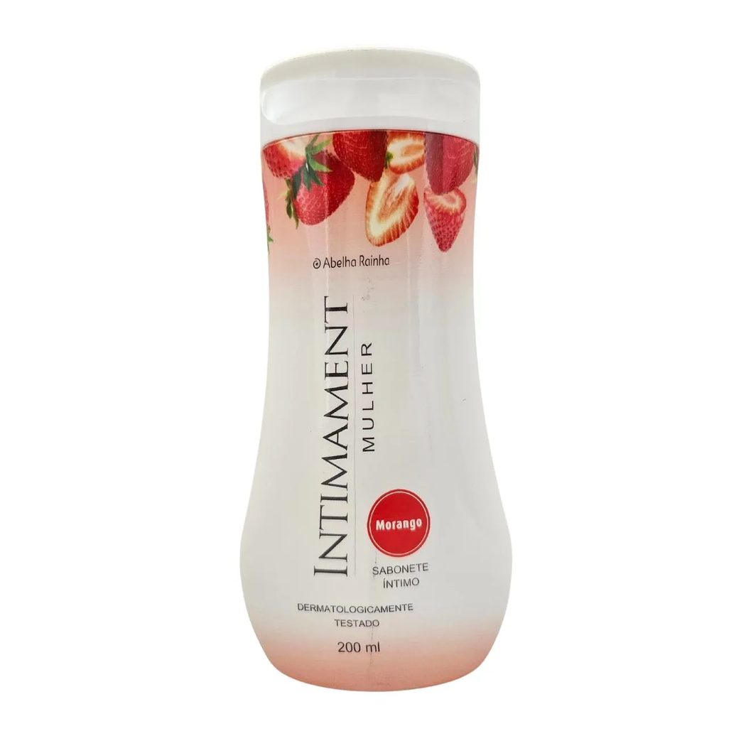Sabonete Líquido Íntimo Morango Intimament Mulher Abelha Rainha 200Ml