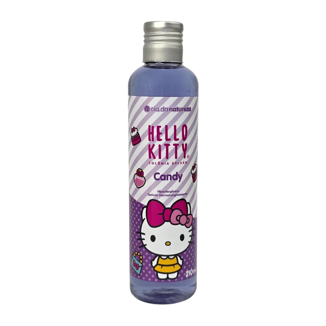 Colônia Splash Candy Hello Kitty Vegano Cia. da Natureza 210Ml