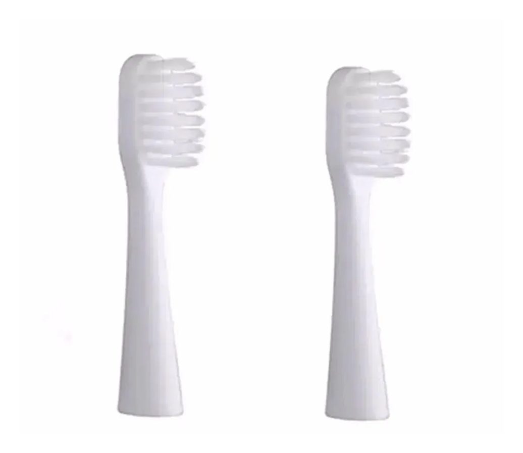 Refil para Escova de Dente Elétrica Chicco 2 Unidades Branca