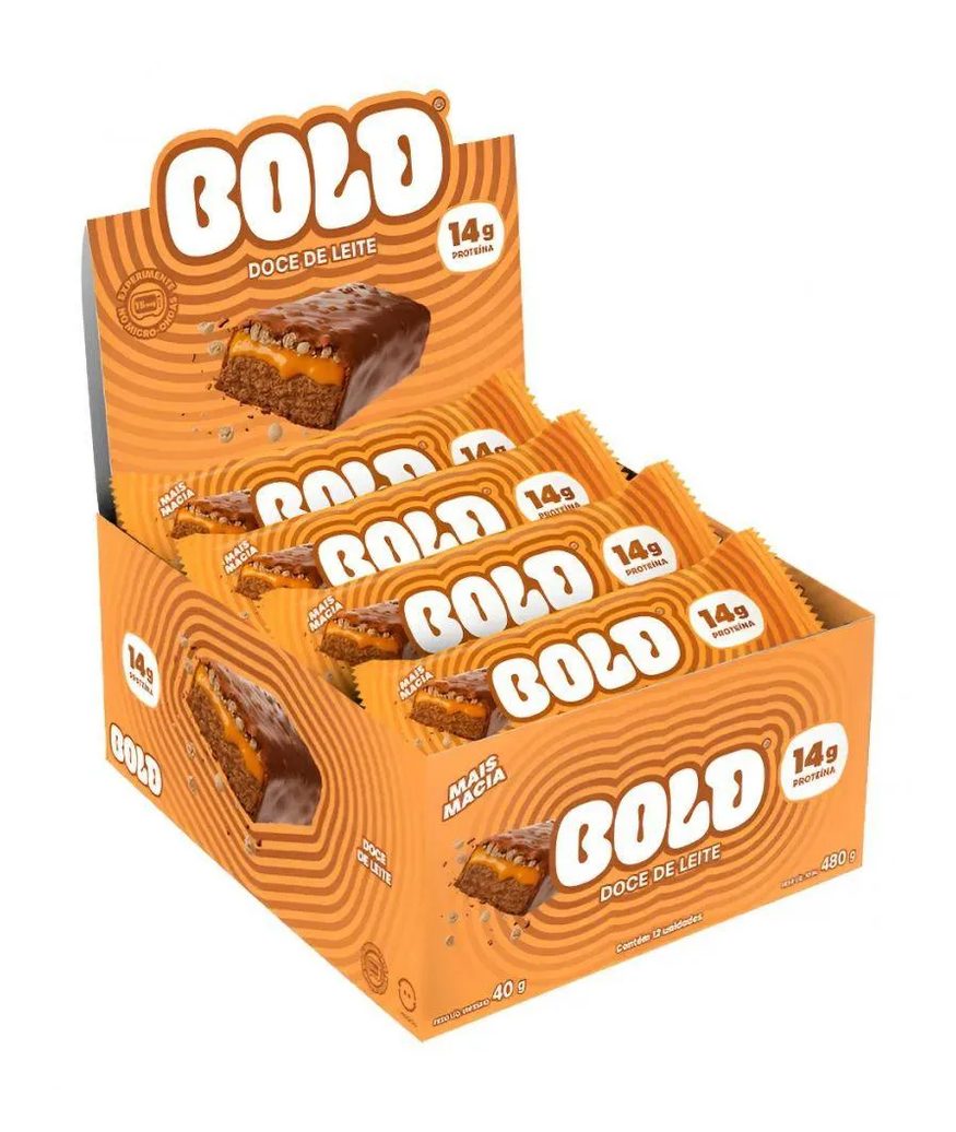 Bold Bar Display (12 Unid de 40G) - Sabor: Doce de Leite