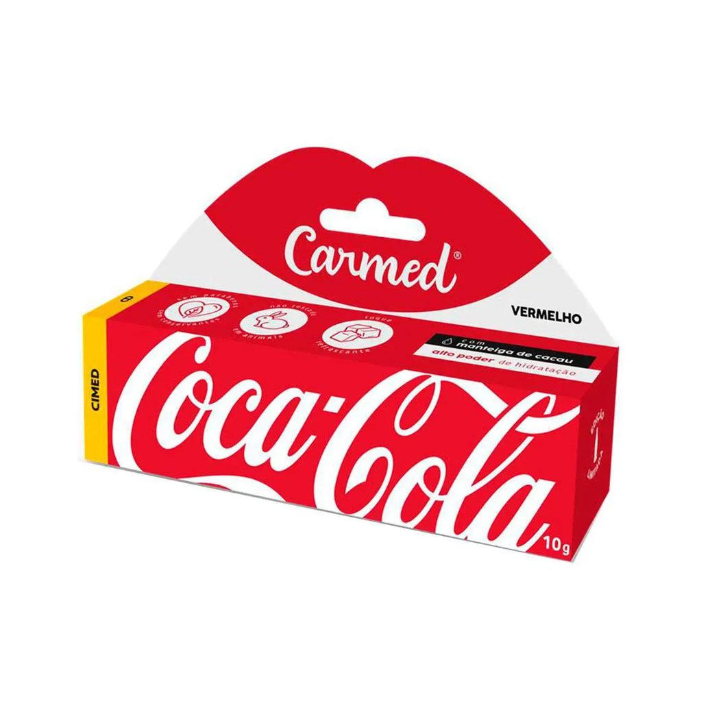 Protetor Labial Carmed Coca Cola Vermelho 10G