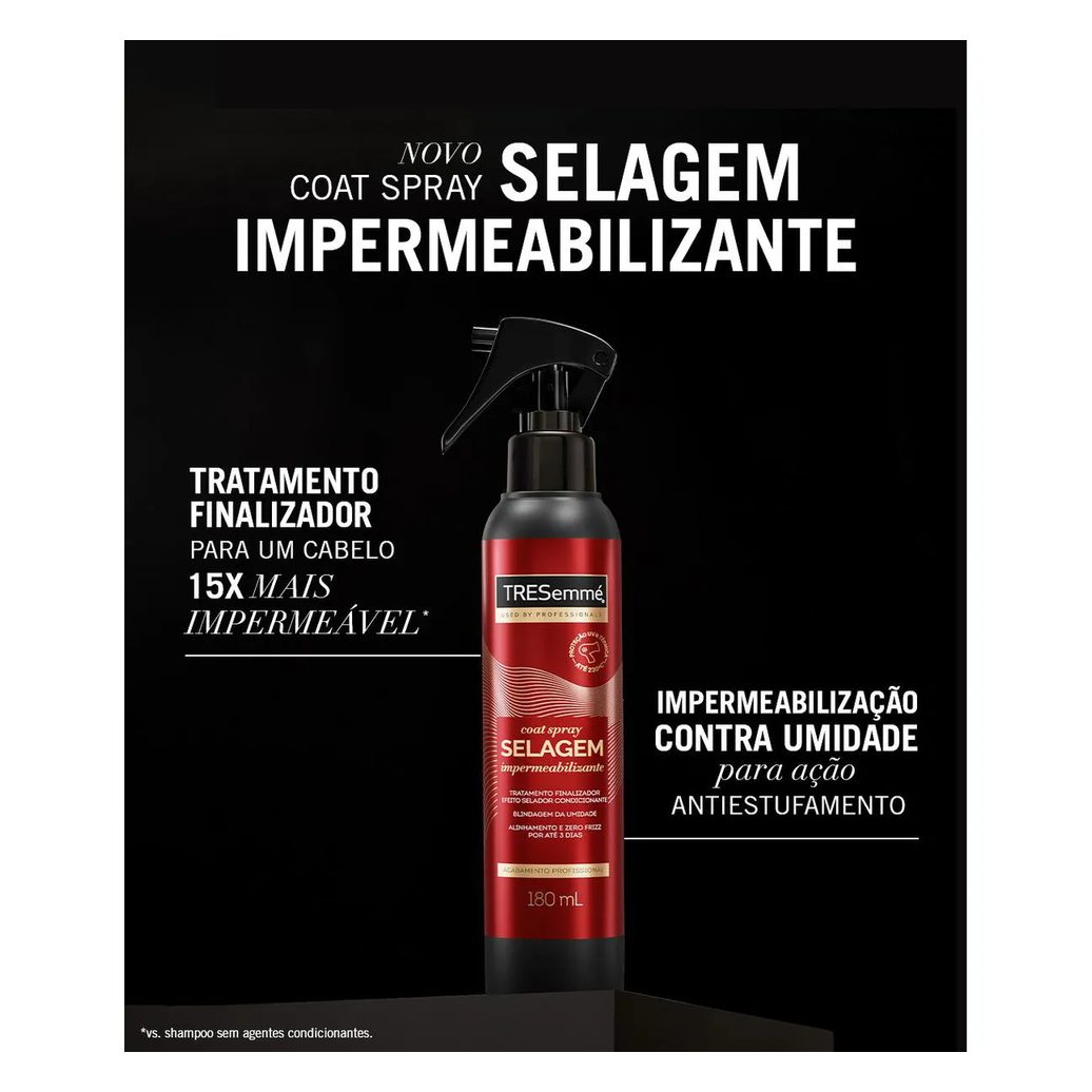 Spray Finalizador TRESemmé Coat Selagem Impermeabilizante 180ml