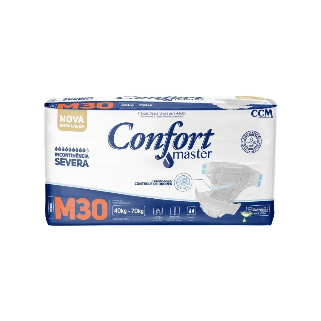 Fralda Geriátrica Confort Master Econômico Incontinência G