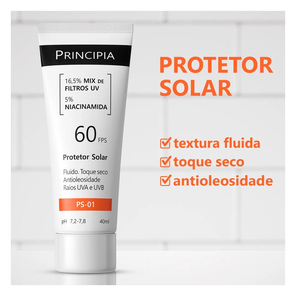 Protetor Solar Principia Skincare PS-01 FPS 60 40ml