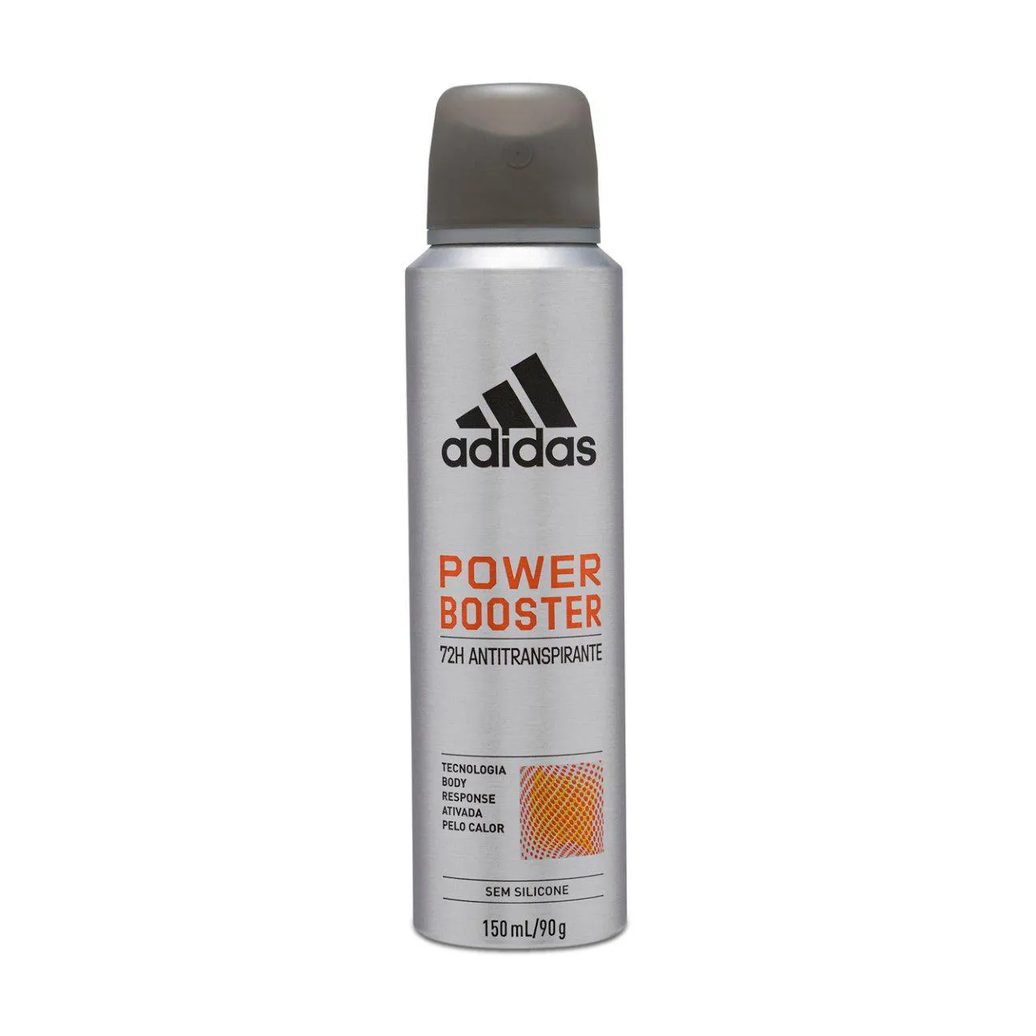 Desodorante Antitranspirante Aerosol Adidas Power Booster Masculino 72h 150ml