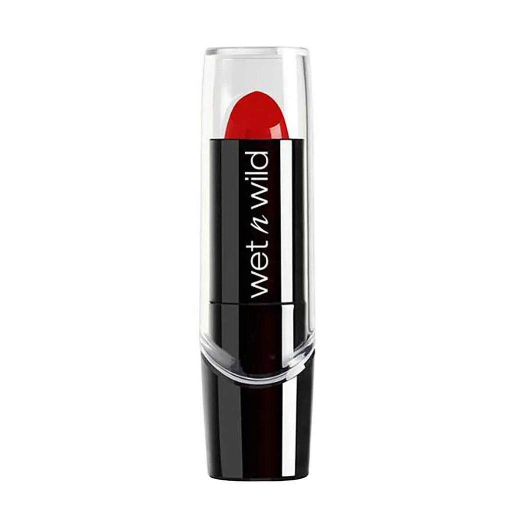 Batom Cremoso Wet N Wild Silk Finish HOT RED