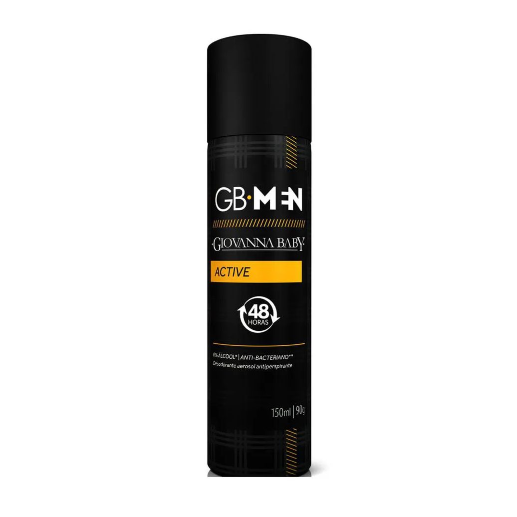 Desodorante Aerosol Giovanna Baby Masculino - Gb Men Active 150ml