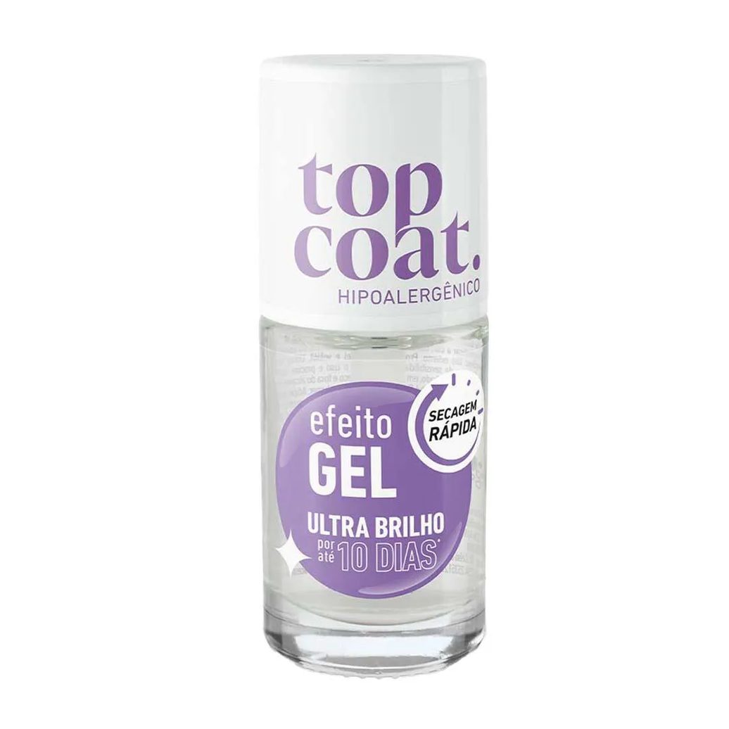 Esmalte Blant Coretrat Top Coat - Efeito Gel Incolor