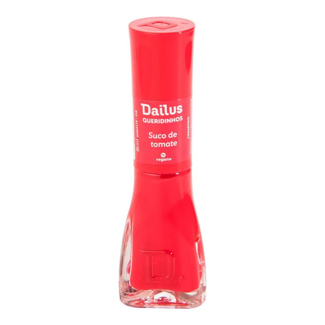 Esmalte Cremoso Tons Vermelho Dailus 218 Suco DE Tomate