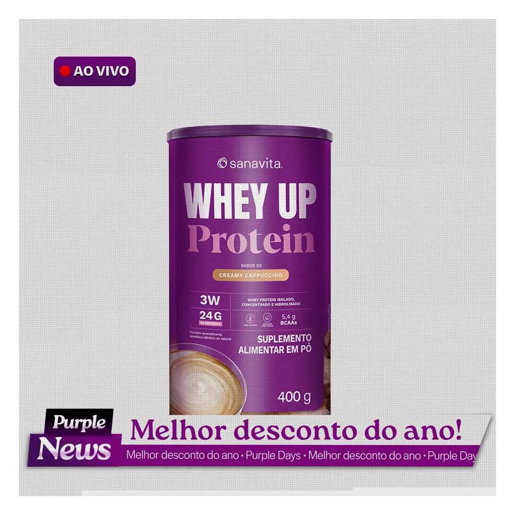 Whey Up Protein 400g Creamy Cappuccino