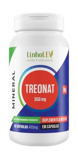 Treonato de Magnésio 60 cápsulas Linho Lev