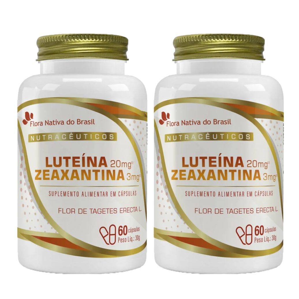 Luteína e Zeaxantina 2 X 60 cápsulas Flora Nativa