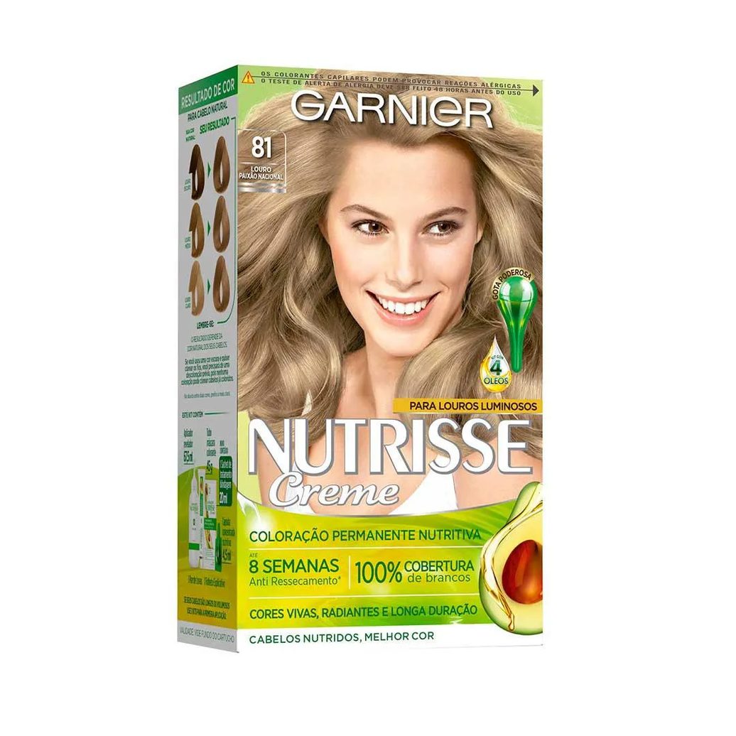 Coloração Nutrisse Garnier 81 Louro Paixão Nacional