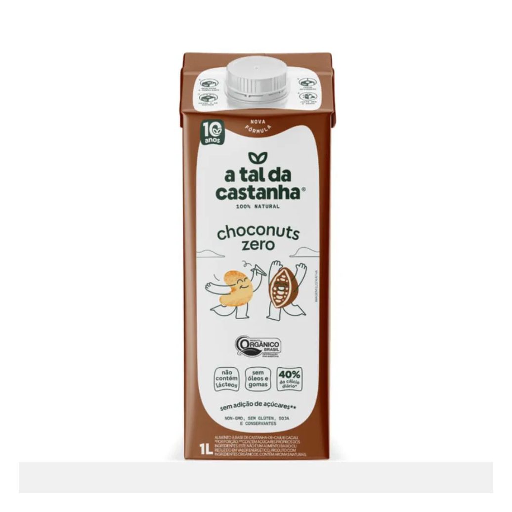 Bebida Choconuts Zero a Tal da Castanha 1L