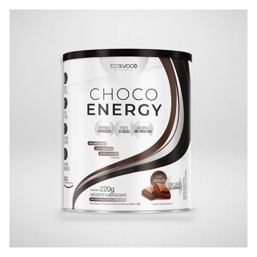 Choco Energy Chocolate 100% Você 220G