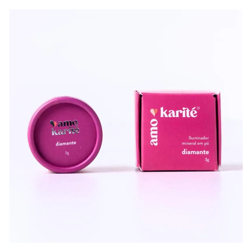 Iluminador Mineral em Pó Diamante Amokarité 3G