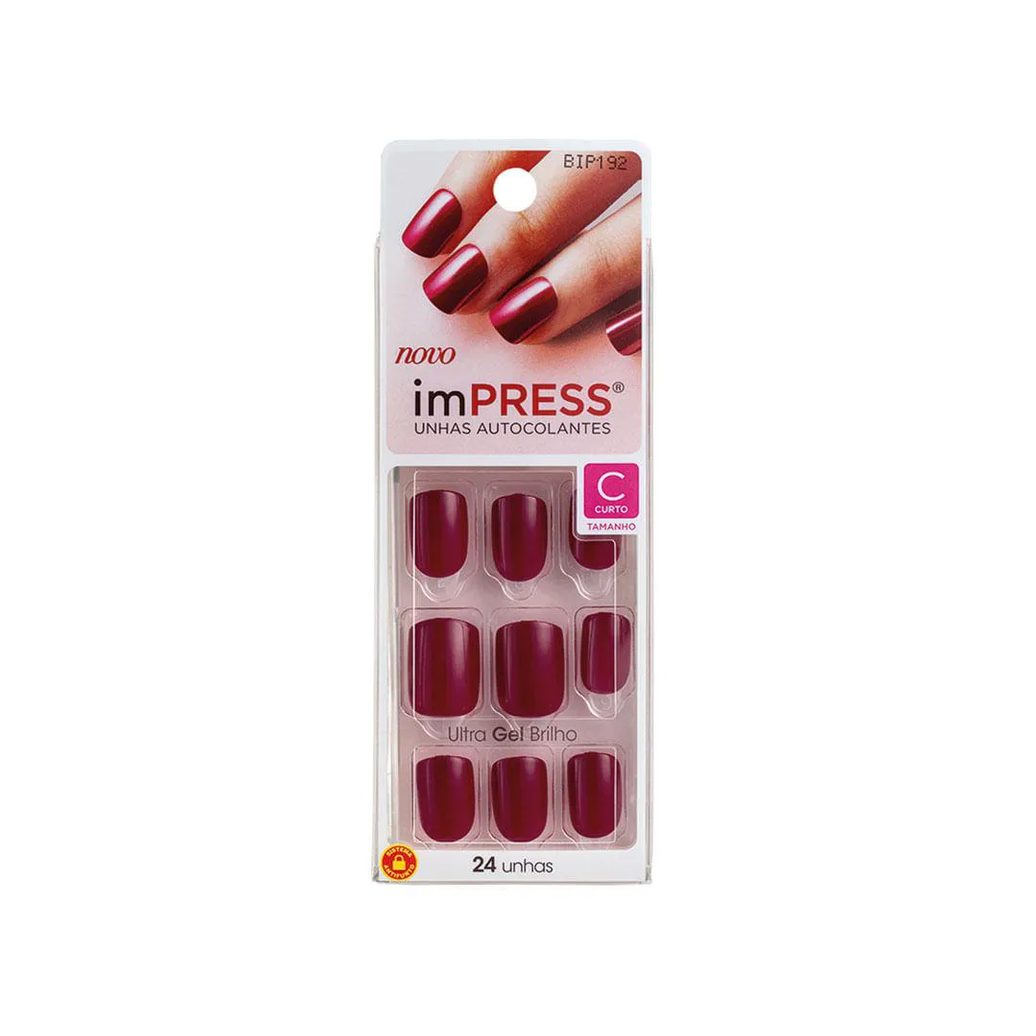 Unhas Postiças Kiss Ny Impress Color Curto Easy Breezy