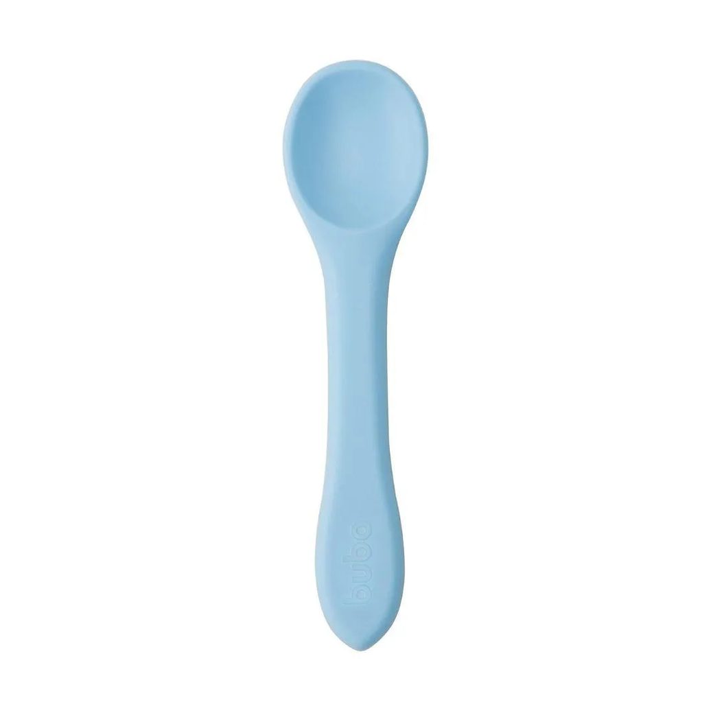 Colher de Treinamento em Silicone para Bebe Azul Buba 15642