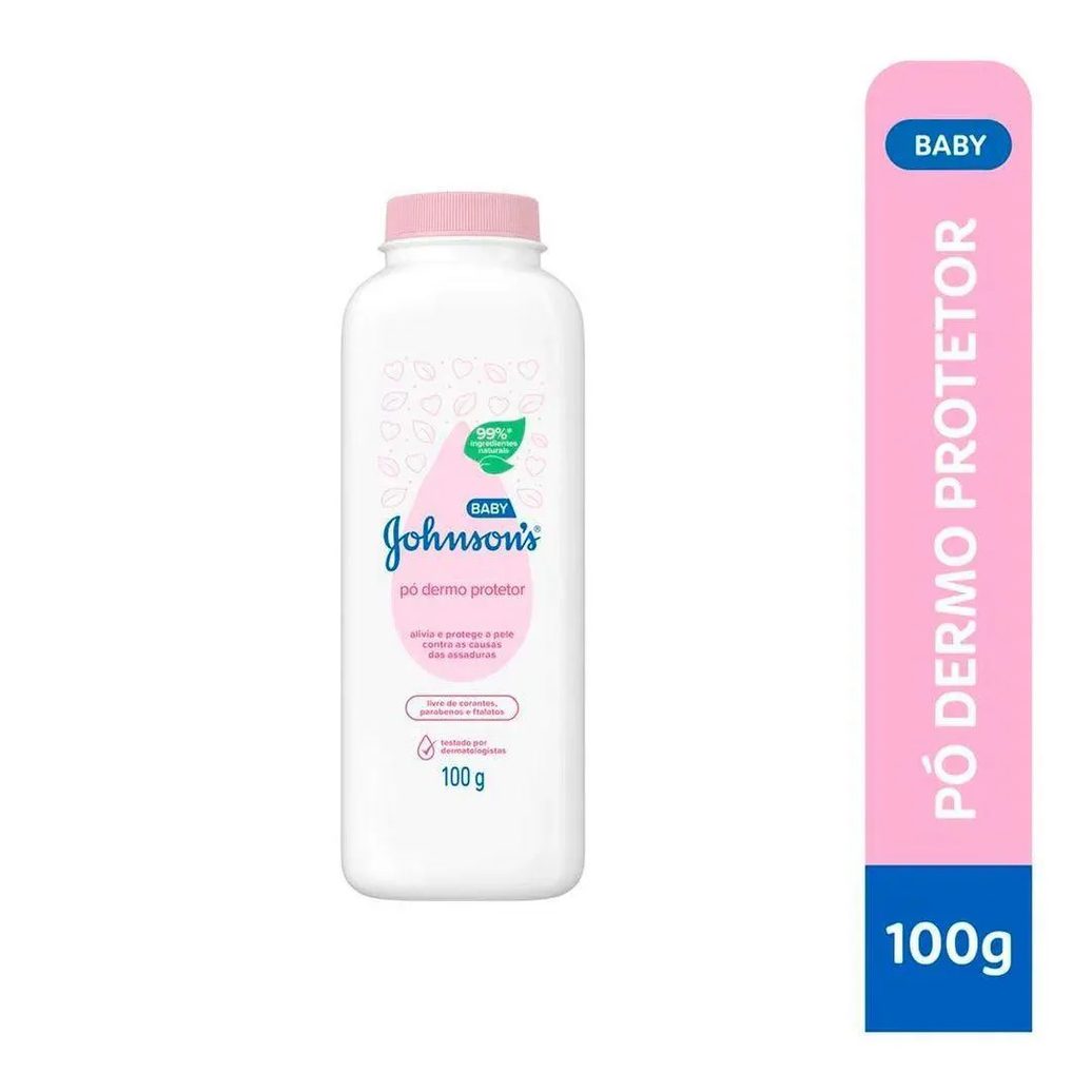 Talco Po Dermo Protetor Johnsons Baby Tradicional 100G