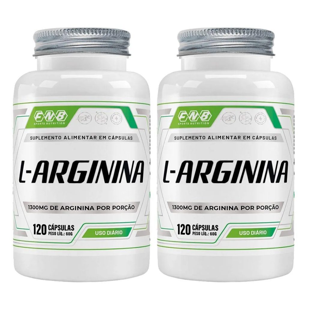 Kit 2X L-Arginina 1300Mg 120 Cápsulas - Fnb Sports