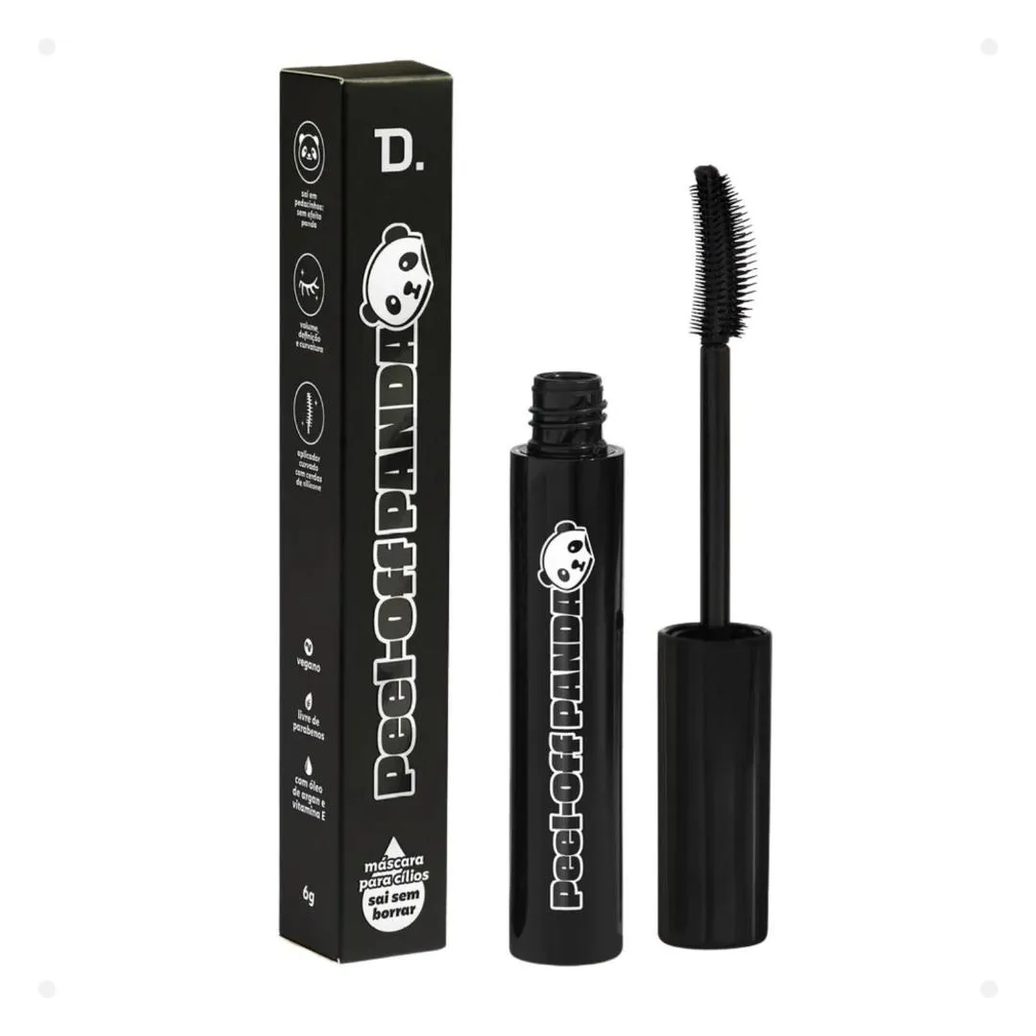 Máscara para Cílios Dailus Peel-Off Panda Preta 6G