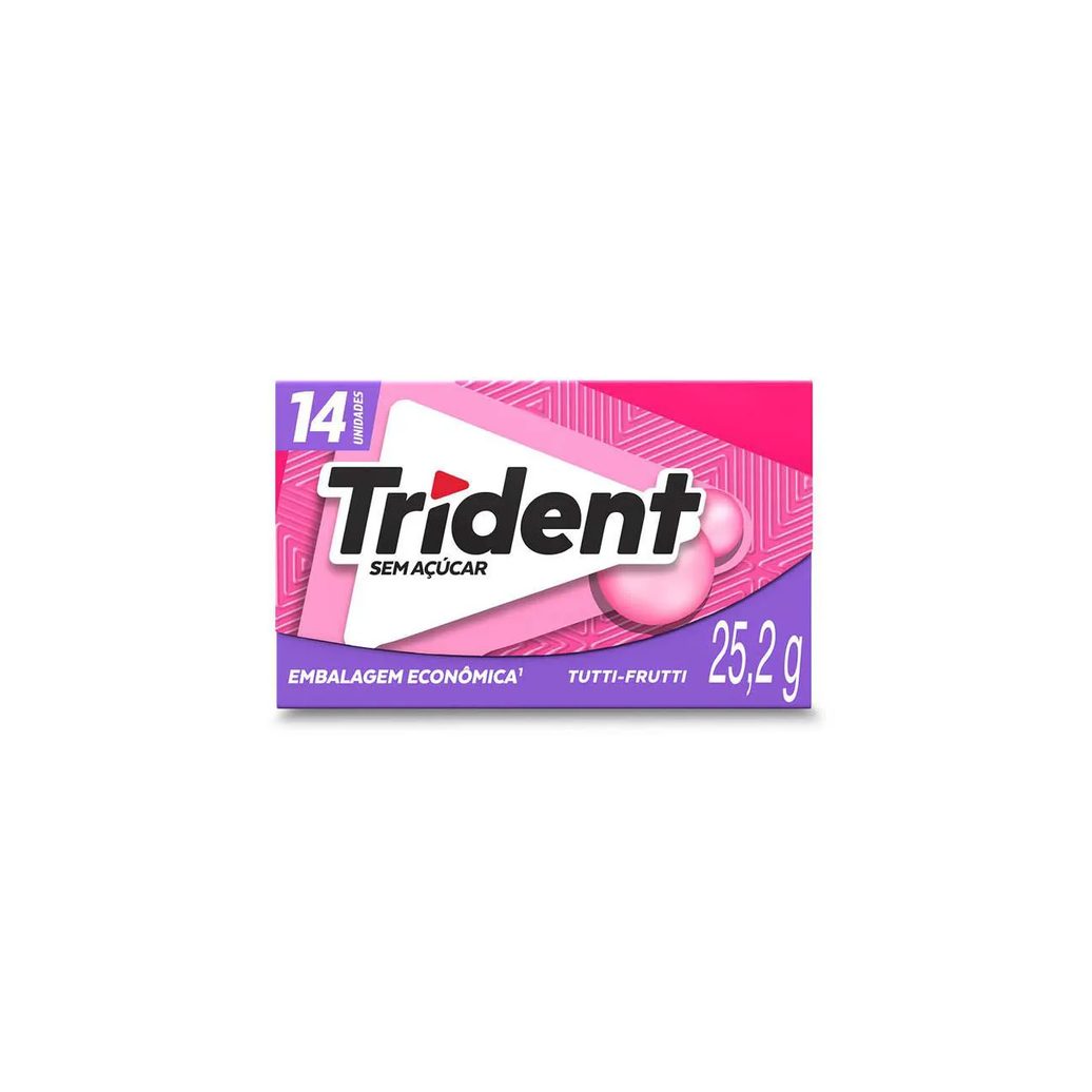 Goma de Mascar Trident Tutti Frutti Sem Açúcar 25,2g