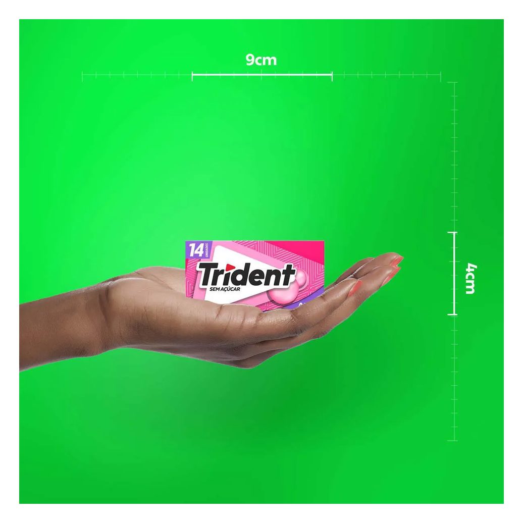 Goma de Mascar Trident Tutti Frutti Sem Açúcar 25,2g