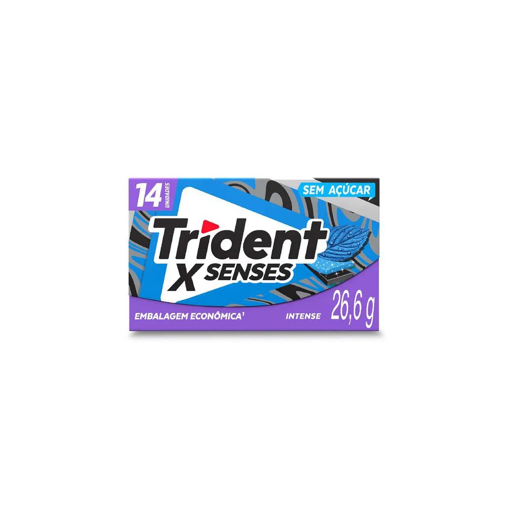 Goma de Mascar Trident Fresh Intense Sem Açúcar 26,6g